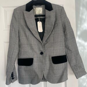 Doen Heirloom Casper NWT Houndstooth Jacket, XS